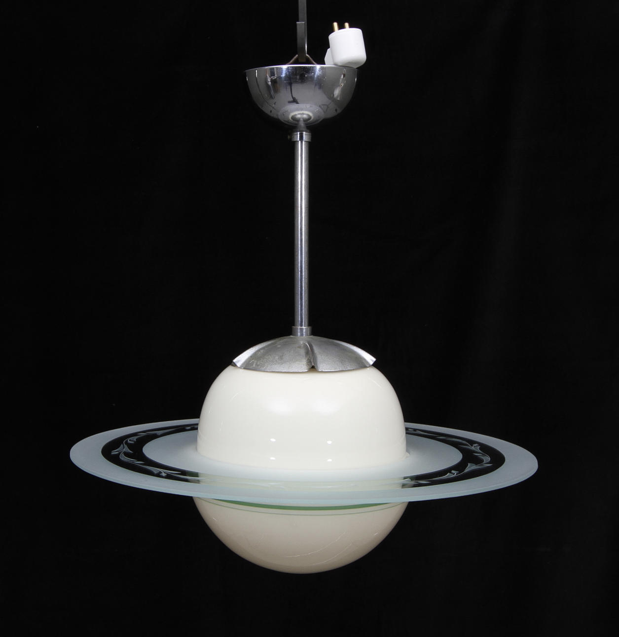 TAKLAMPA, glas, saturnus, 1930 tal.