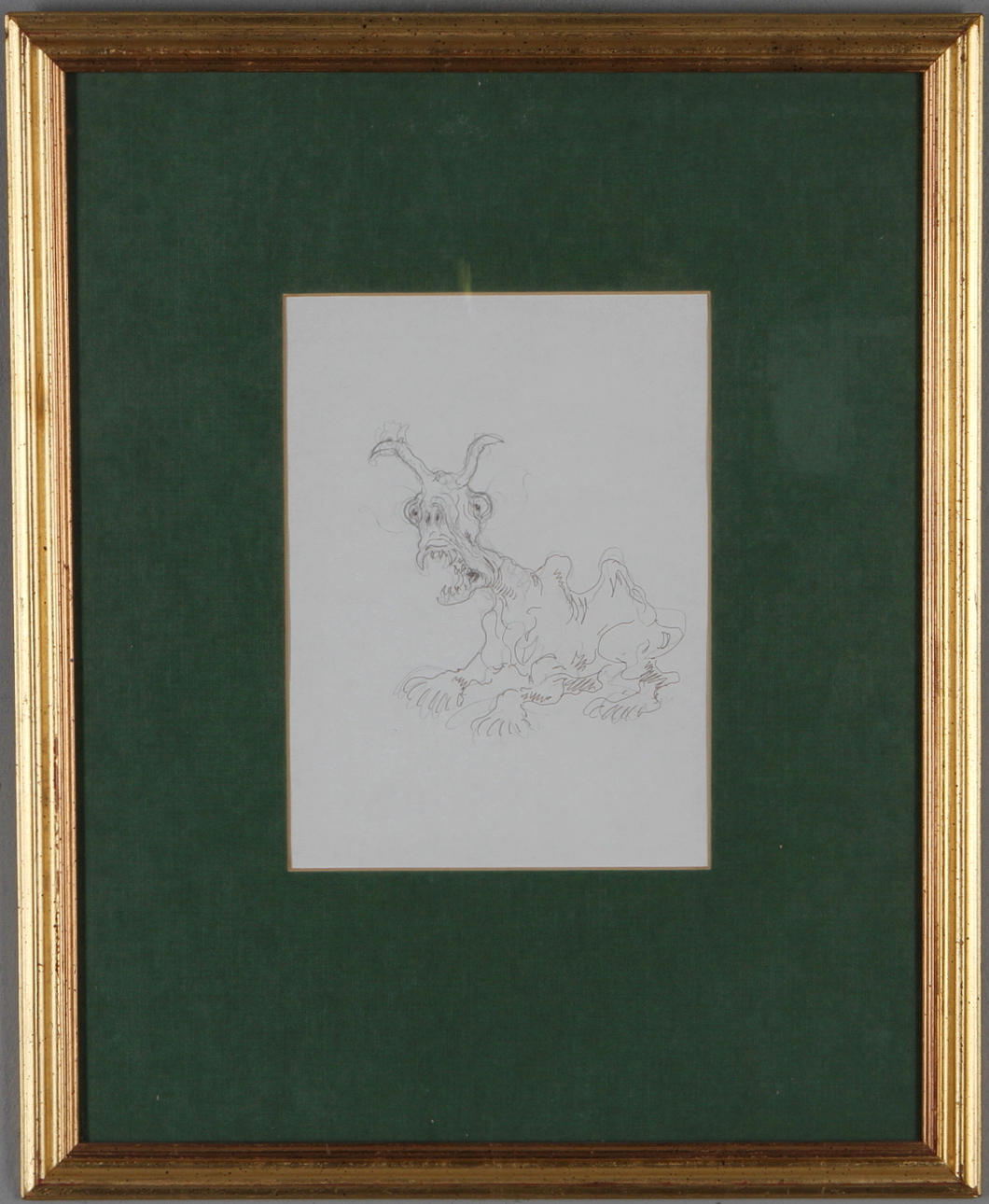 ROBERT HÖGFELDT. Montser, blandteknik i tusch och blyerts, signerad.