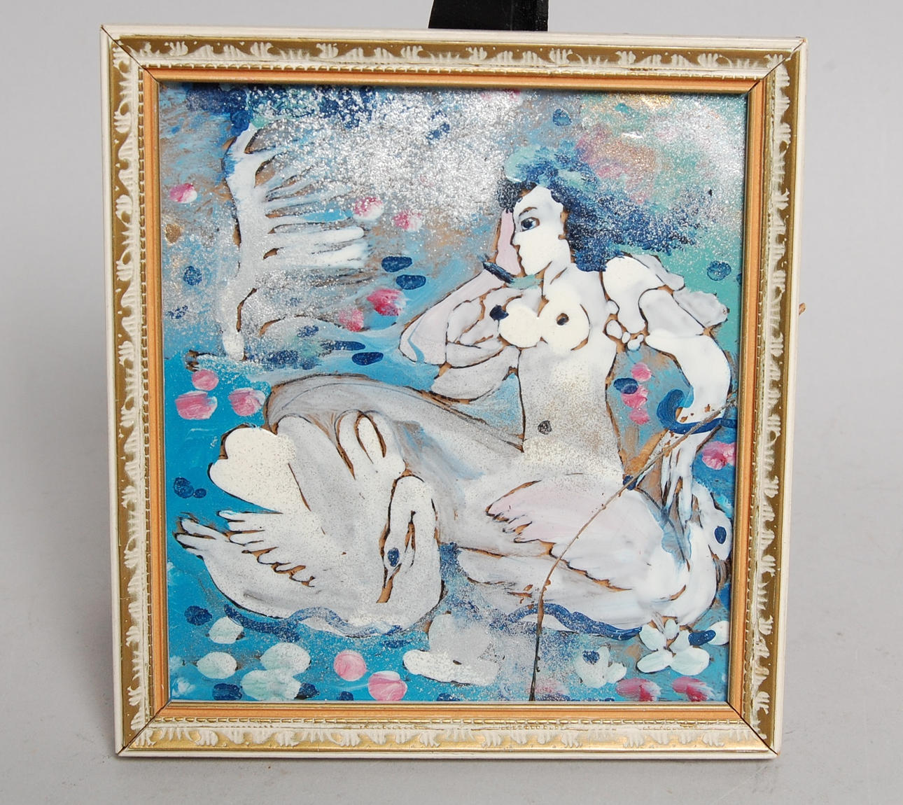 ALY BEN SALEM. emalj på glas.