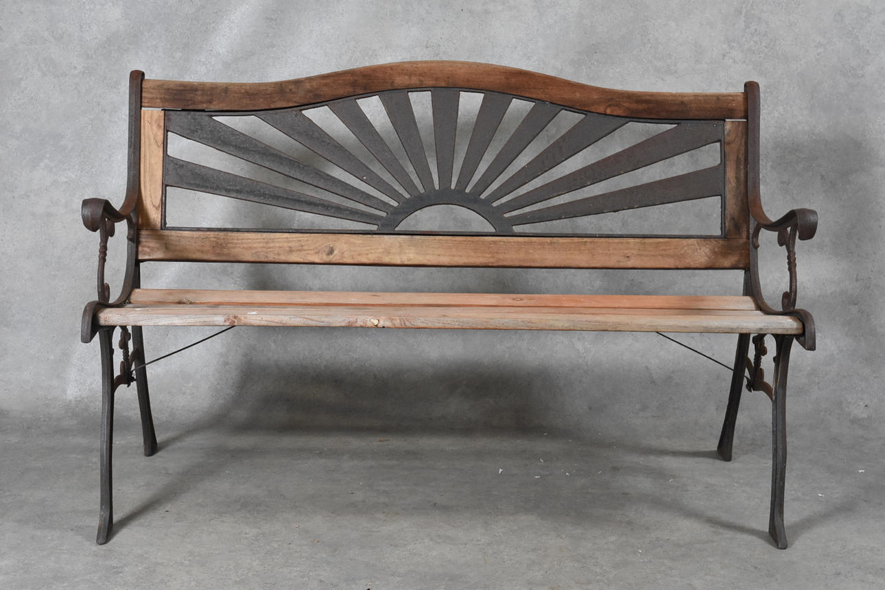 TRÄDGÅRDSSOFFA, gjutjärn.