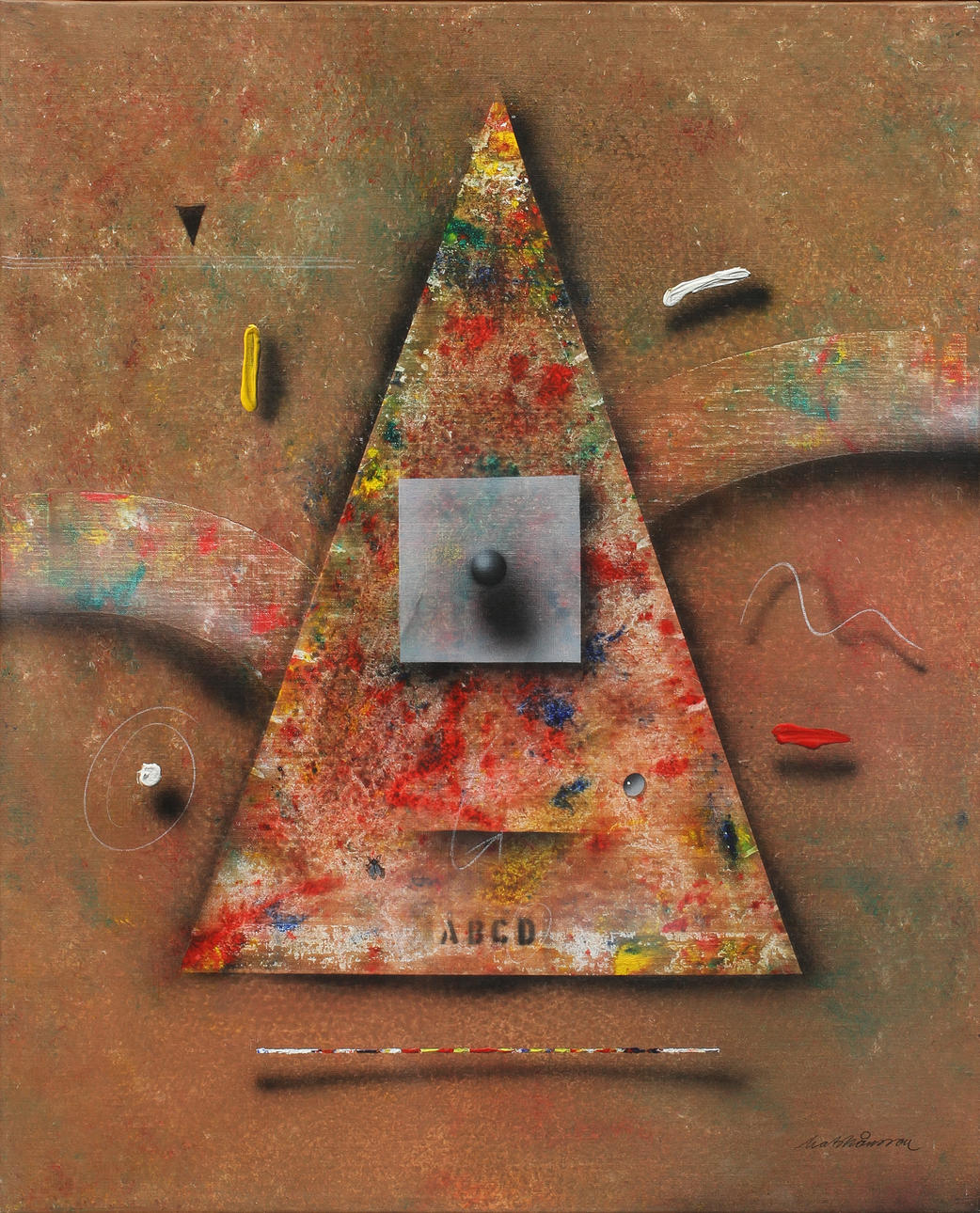 MATS MÅNSSON. Akryl på duk, signerad.