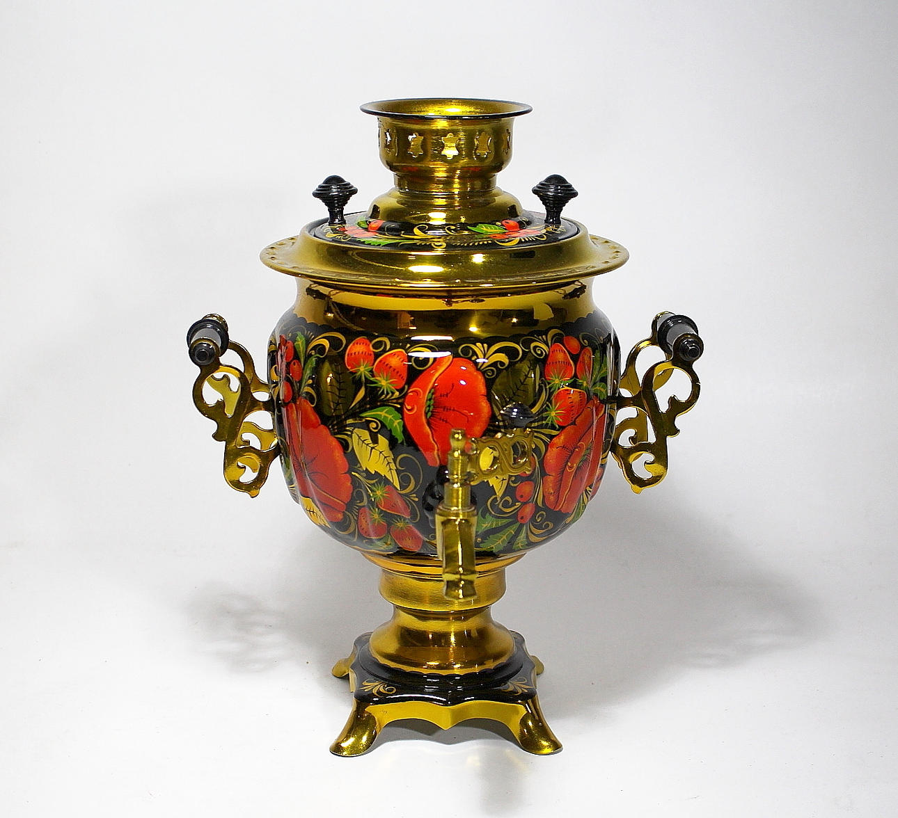 SAMOVAR, lakattu metalli, sähkö, Venäjä.