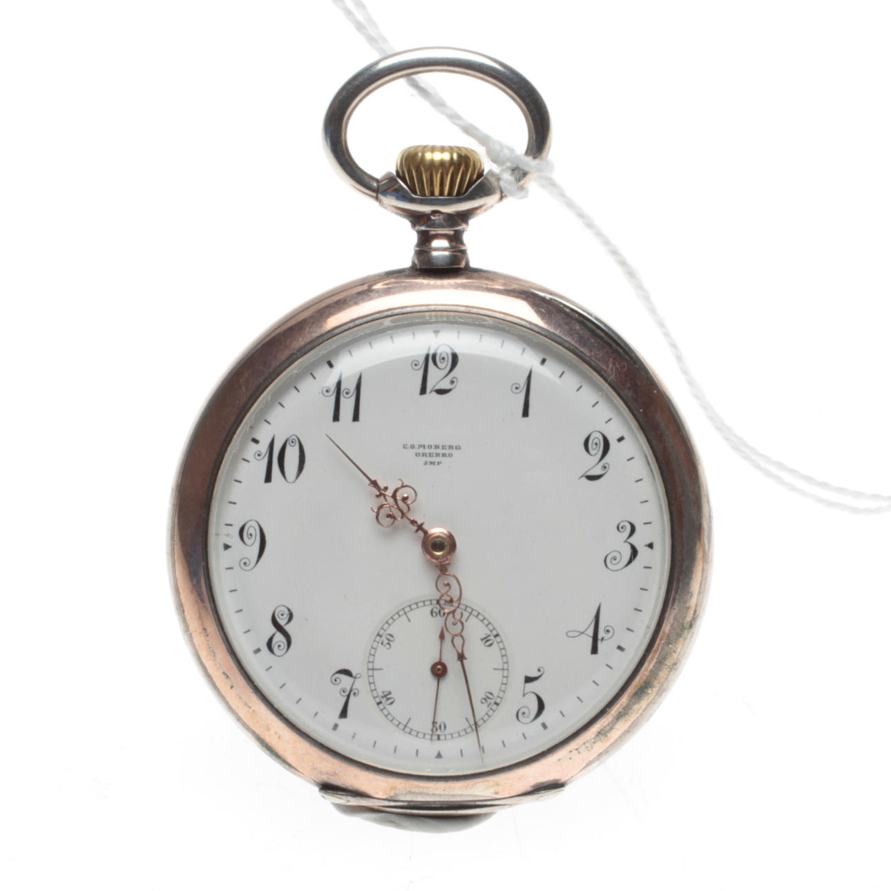 POCKET WATCH, Omega, silver, COMoberg, Örebro, Imp.