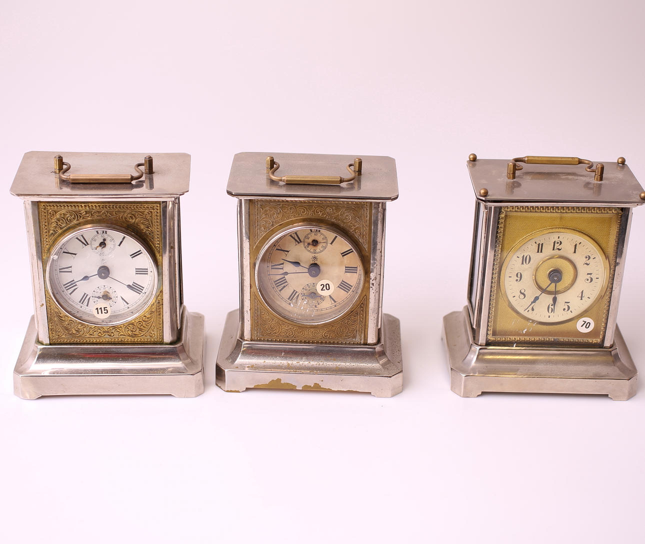 BORDSUR, 3 st, Junghans, 1900-tal.