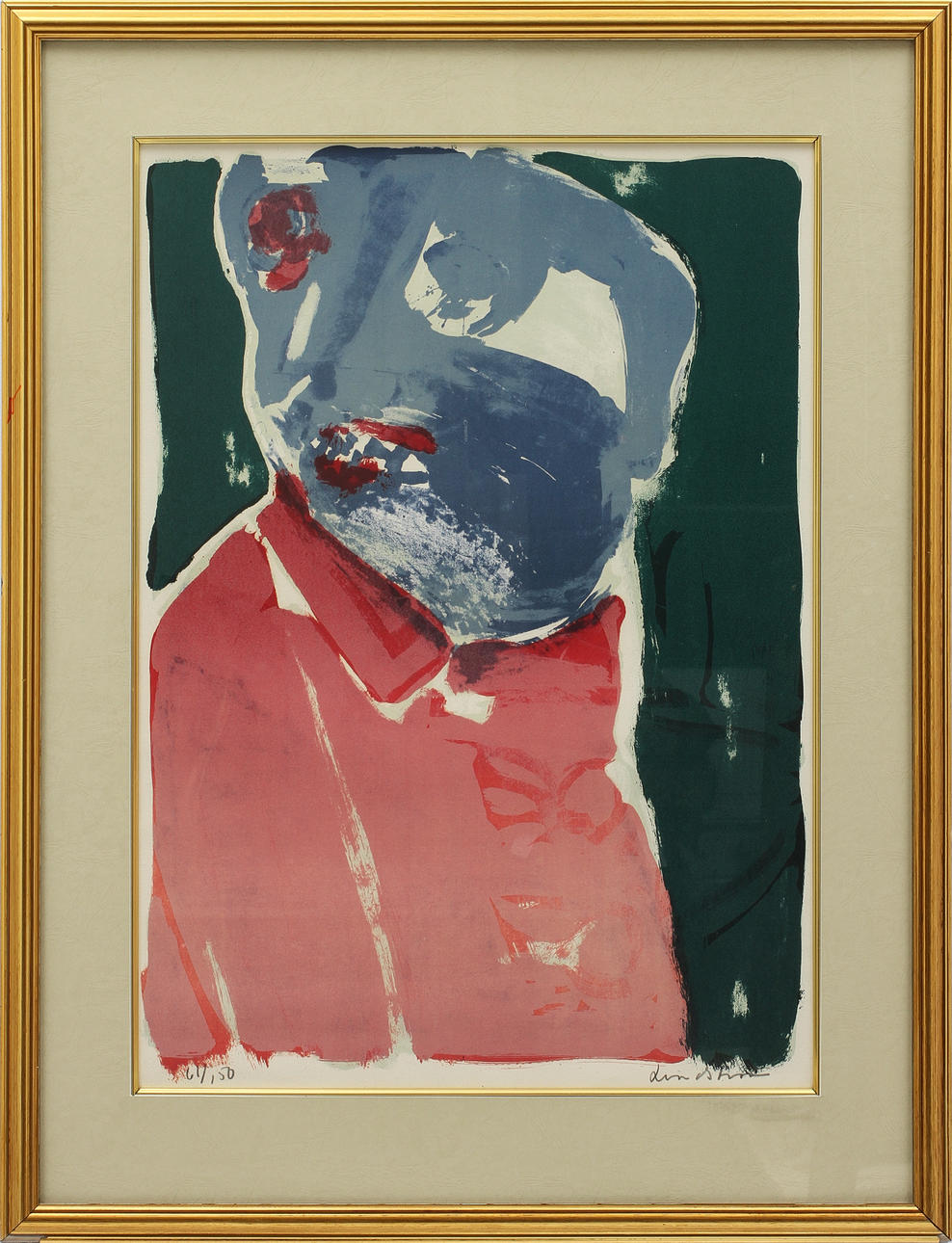 BENGT LINDSTRÖM. Färglitografi, signerad och numrerad 61/150.