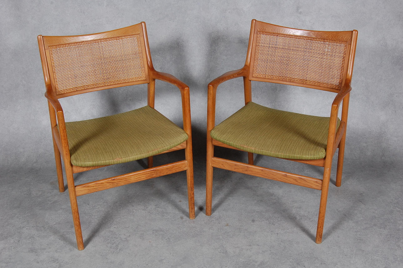 KARL  ERIK EKSELIUS. KARMSTOLAR, 1 par, för JOC, 1960-tal.