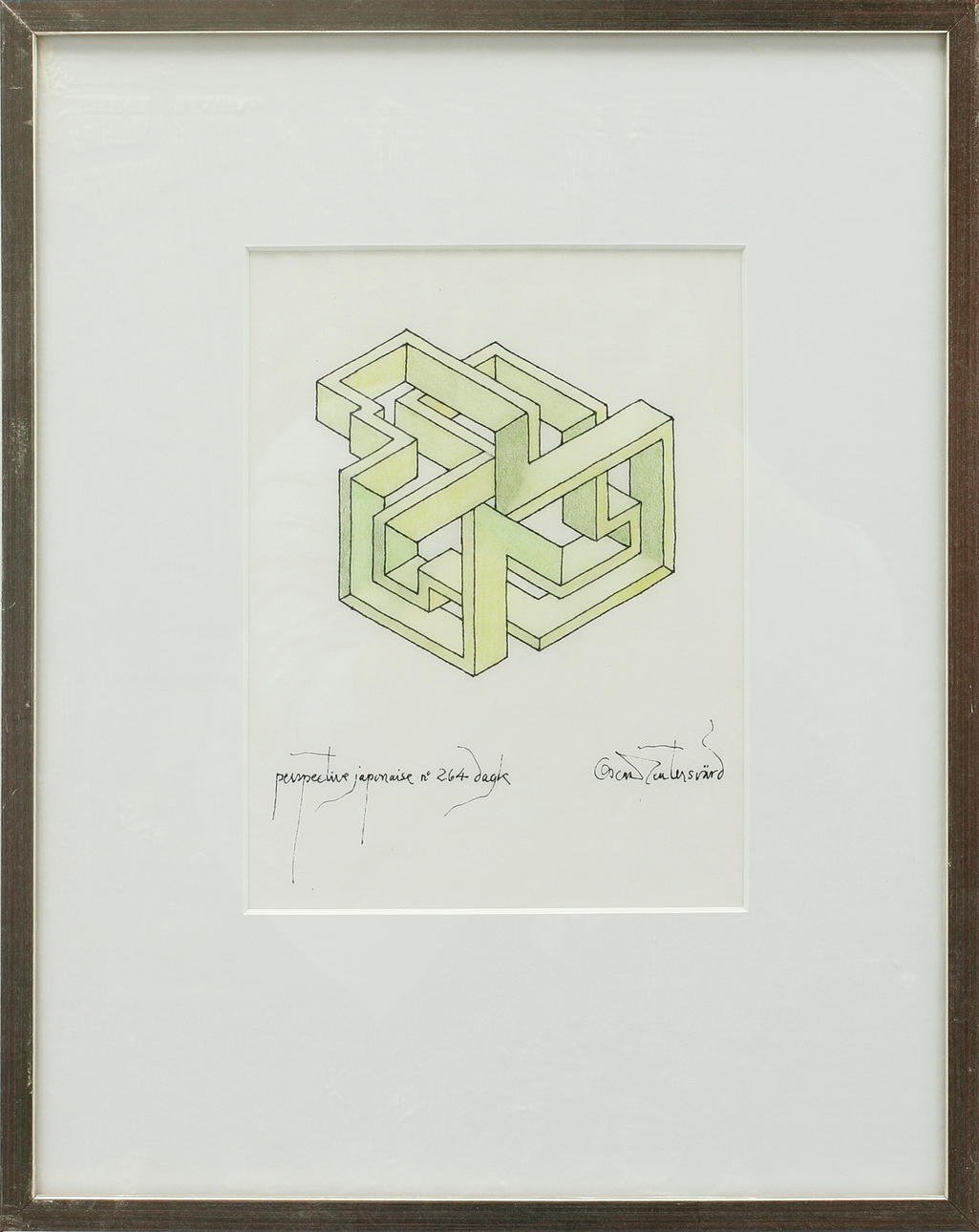 OSCAR REUTERSWÄRD. grafiskt blad, sign.