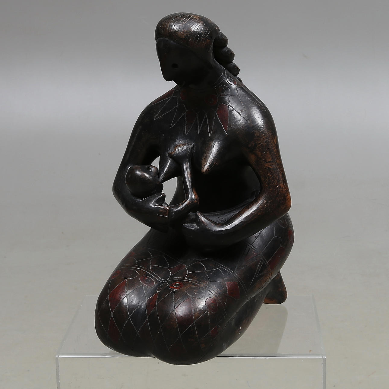 MANUEL FELGUEREZ. Sculpture, ceramics, signed.