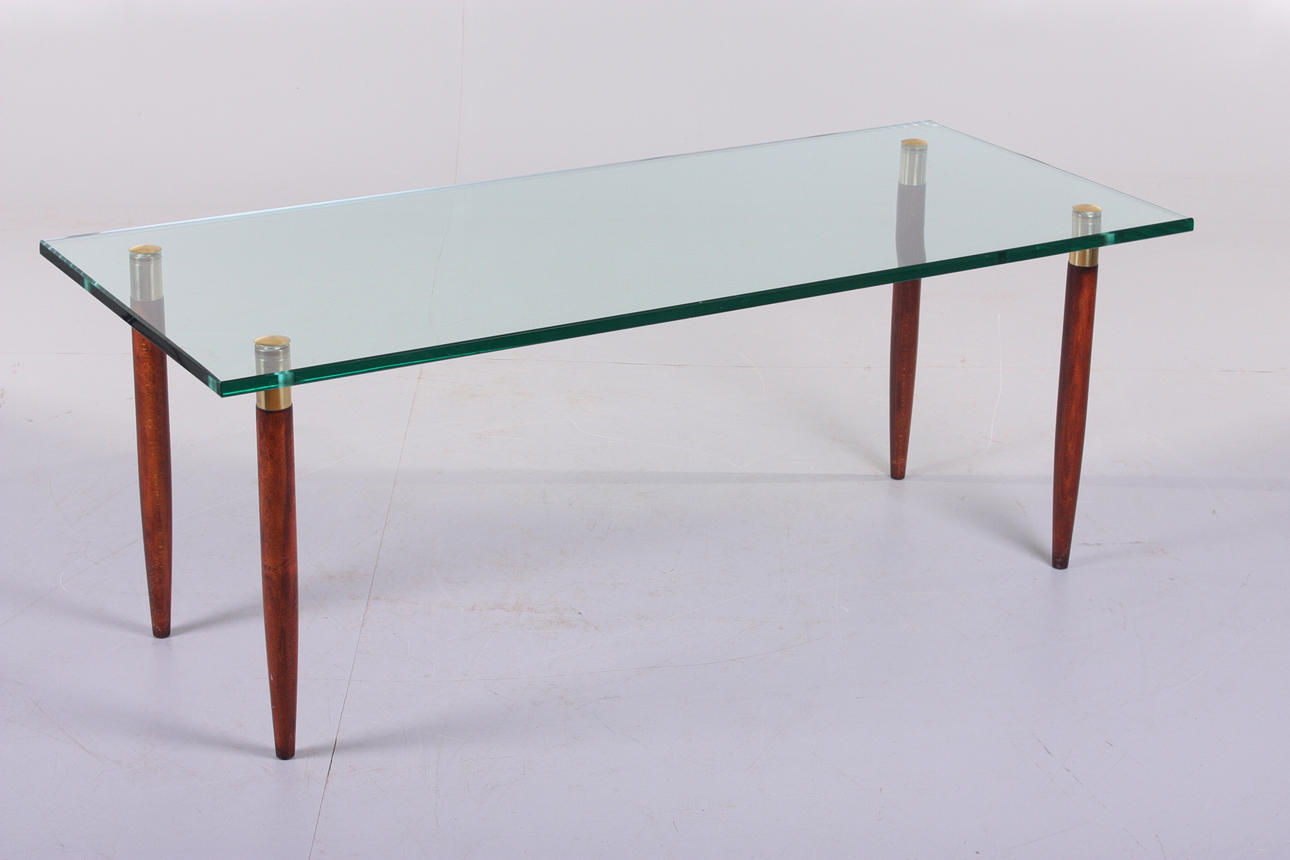 SOFFBORD, glas, 1950/60-tal.