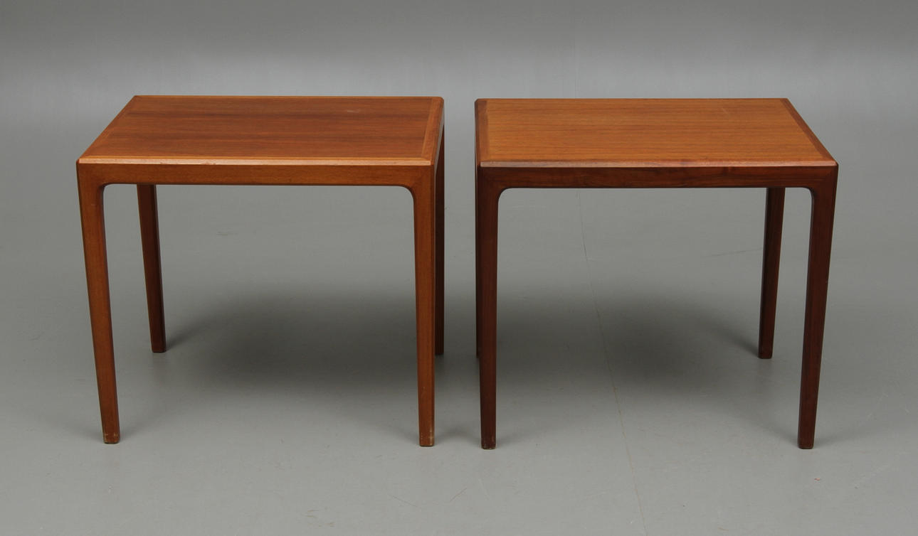 LAMPBORD, 2 st, design Bertil Fridhagen, Bodafors. 1960-tal.