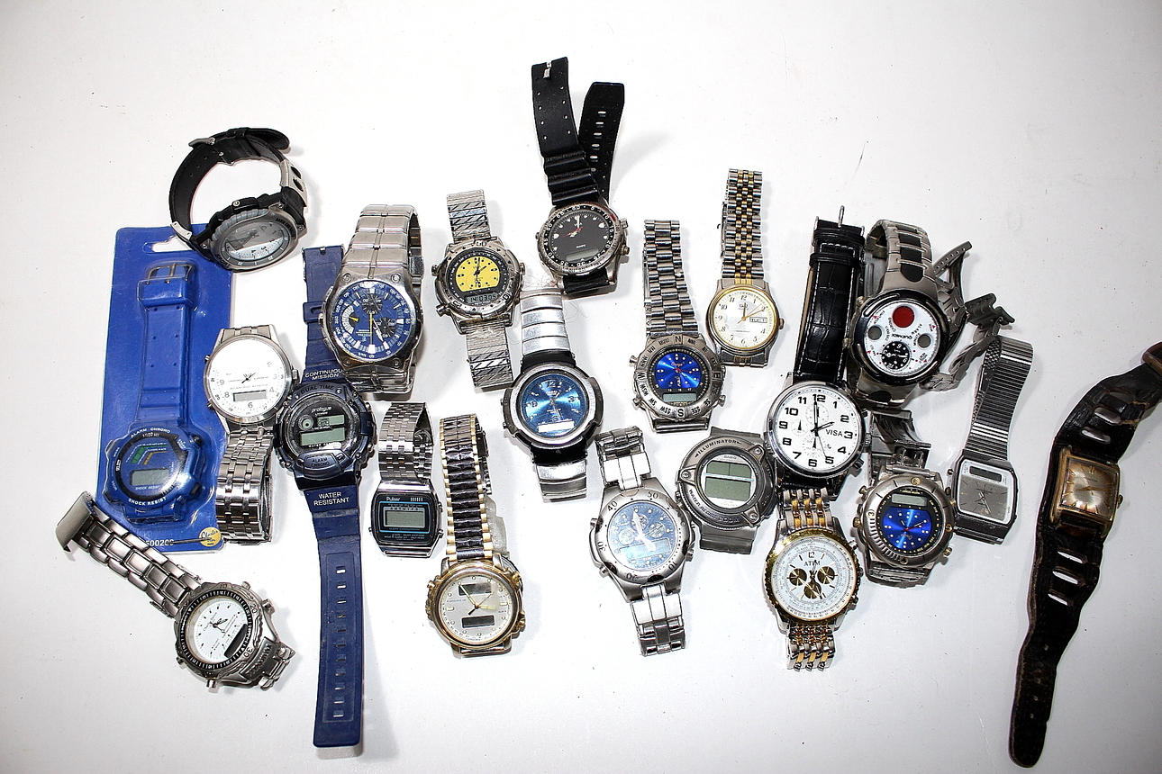 BRACELET WATCH, men's, A Collection 21 pcs.