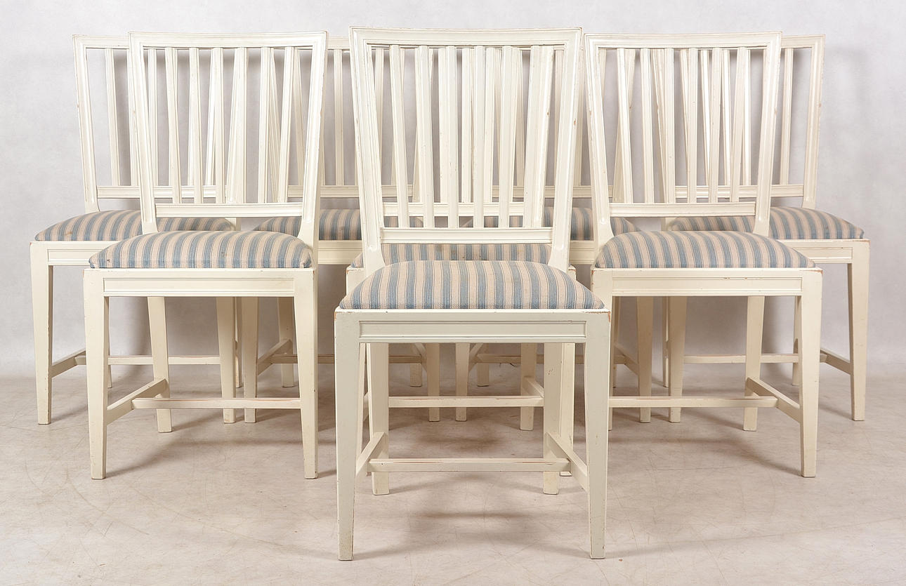 STOLAR, 8 stycken, Carl Larssonstil.