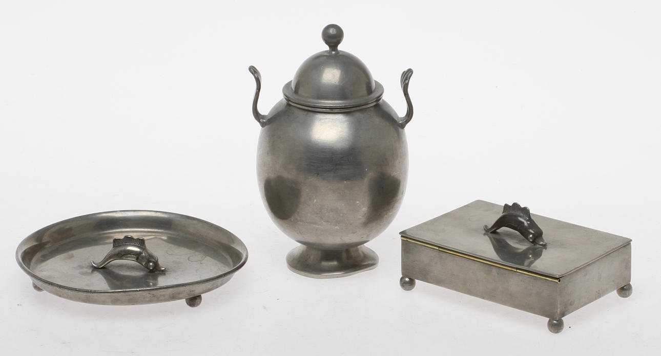 TENN, 3 delar, Herman Bergman Stockholm 1929-1930.