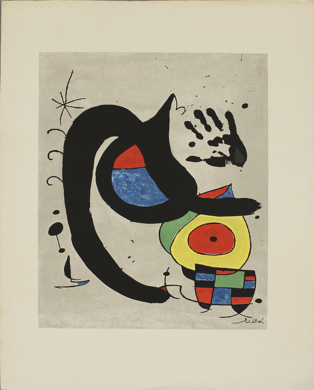 AFFISCH, efter Miró.