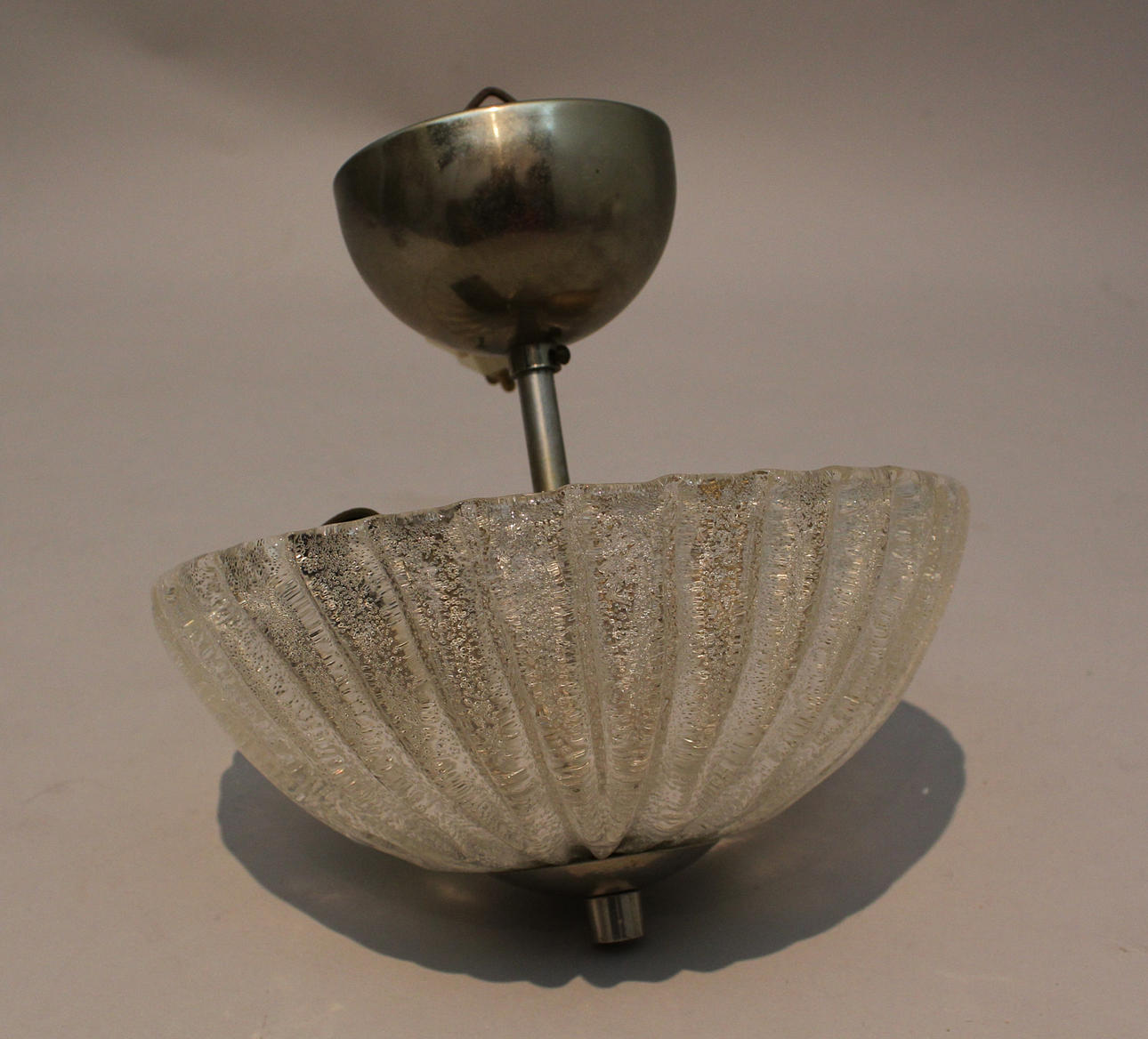 Taklampa, glas. , 1940/50-tal, Orrefors.