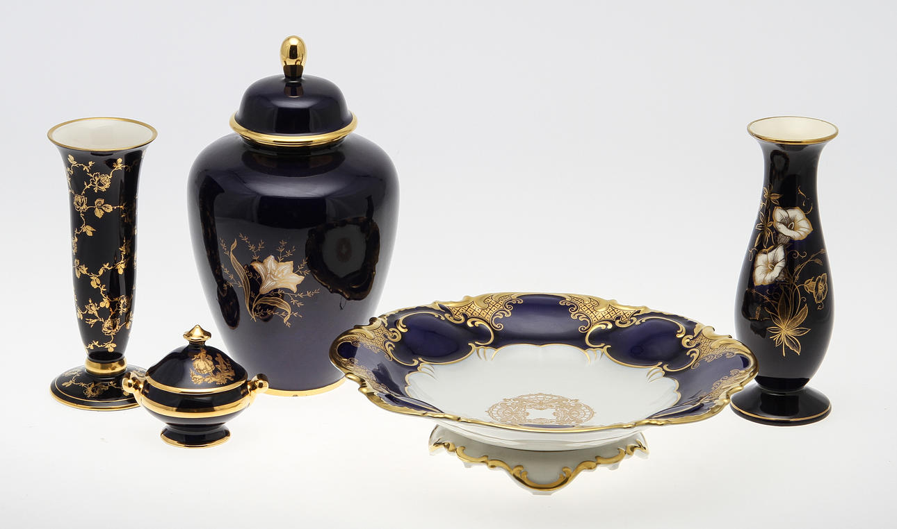 PORSLIN, 5 delar, bland annat Bavaria.