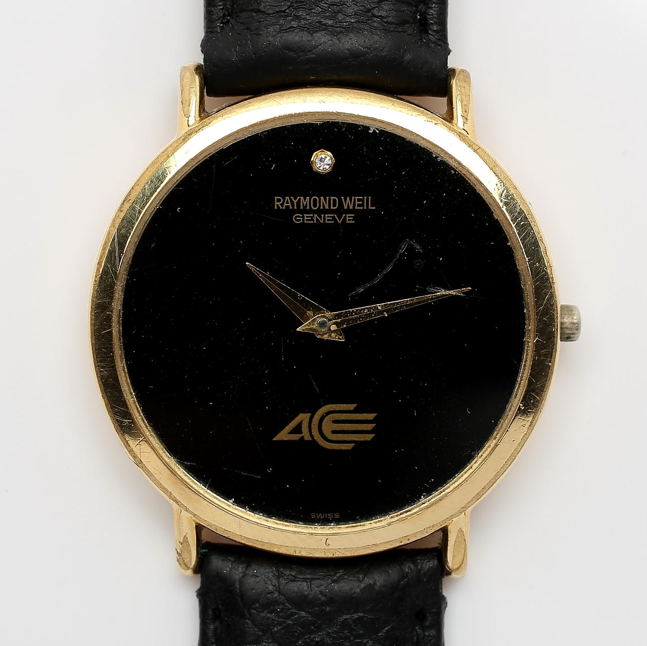 WRIST WATCH, 18K electroplated, Raymond Weil, Geneva.