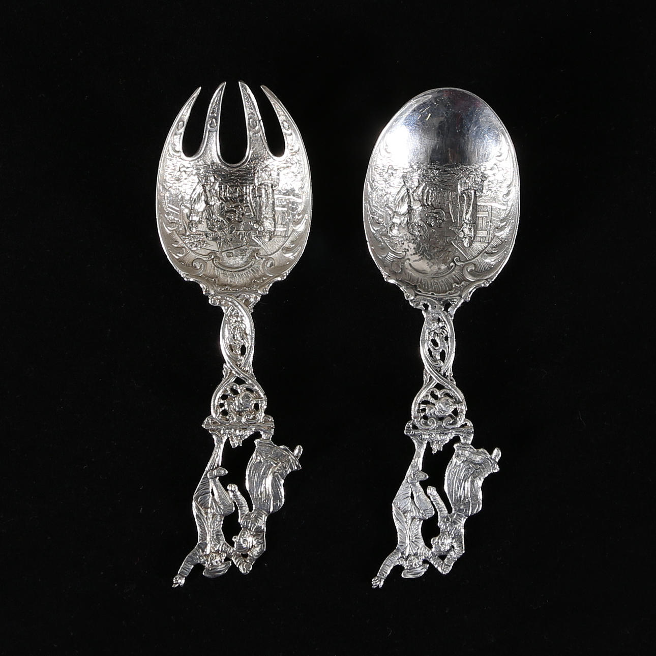 SALATBESTECK, Silber, 180 Gramm.