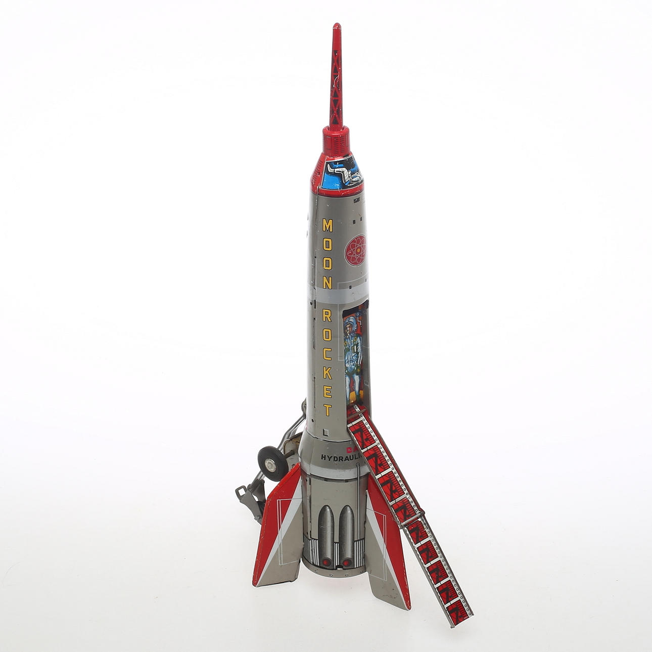 MOON ROCKET, tin space rocket, MS Toy, Japan.
