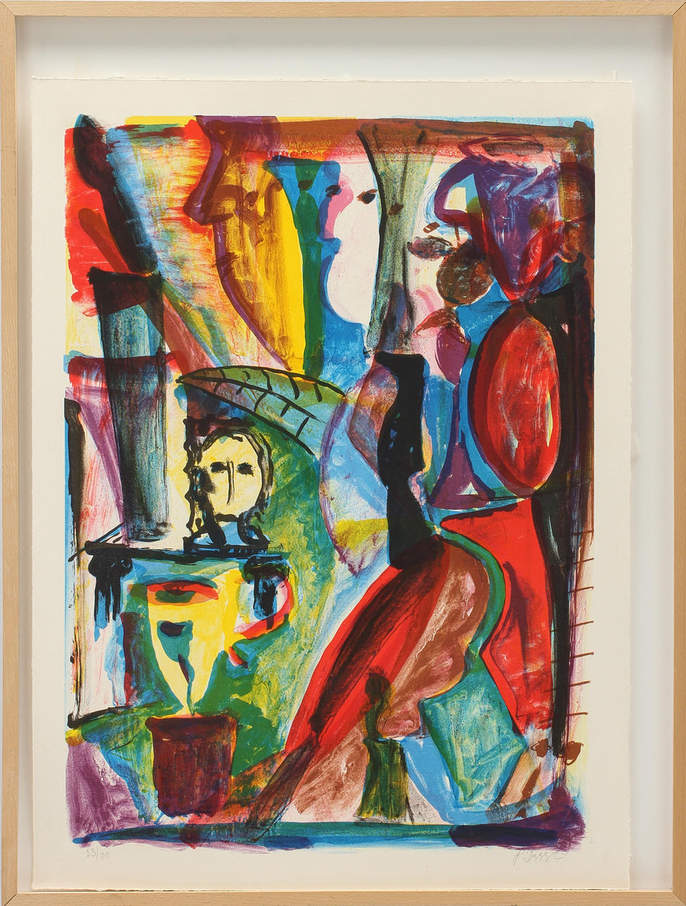 JOHNNY FORSSTRÖM. Färglitografi, signerad och numrerad 23/70.