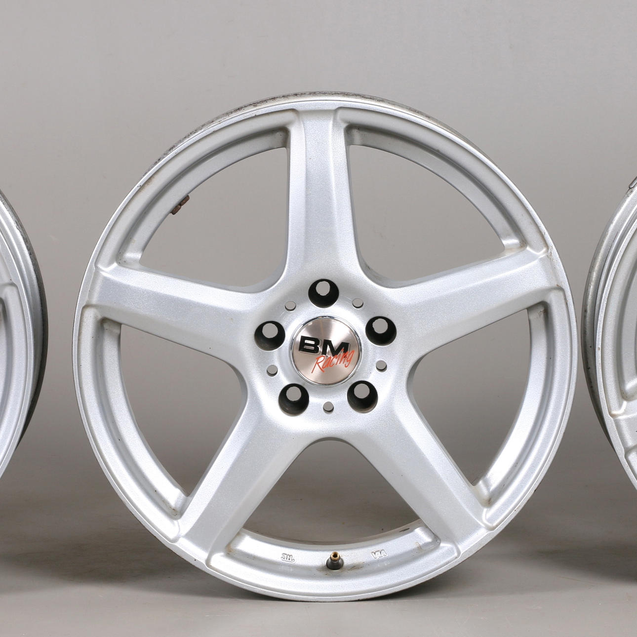 WHEELS, 4 pcs. BM racing, 17 X 7, 2000s.