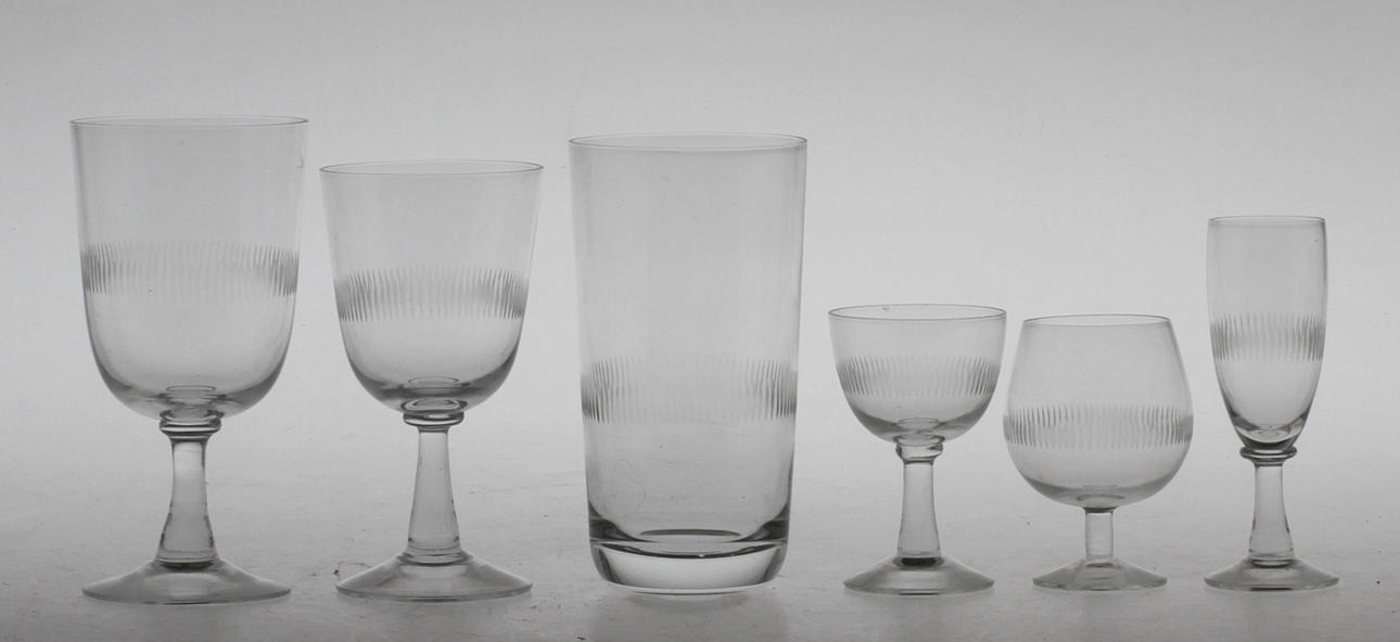 GLASSERVIS, 31 delar, "Recette" Bengt Orup Johansfors.