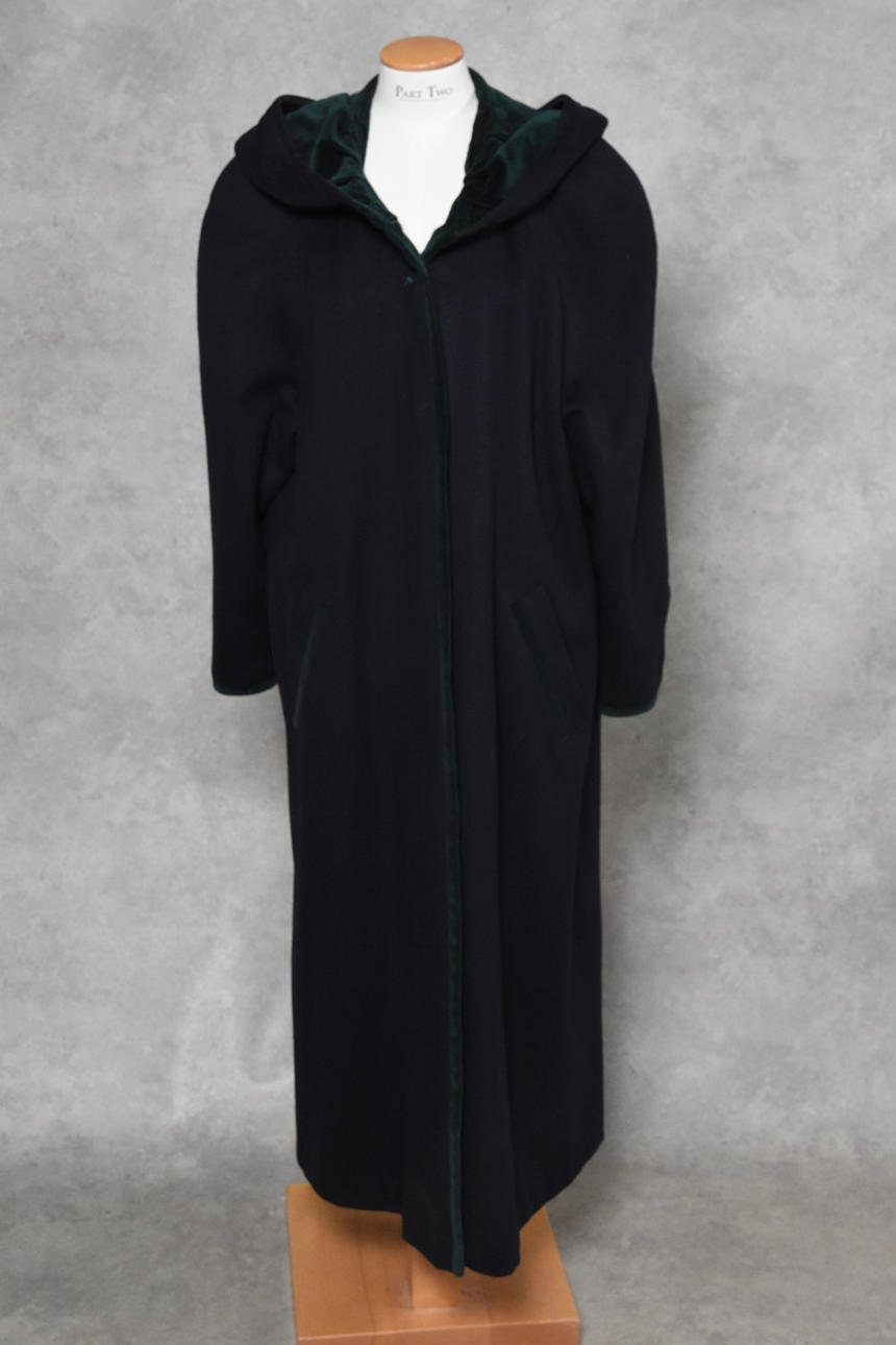 MANTEL mit Kapuze Wolle, "LODENFREY".