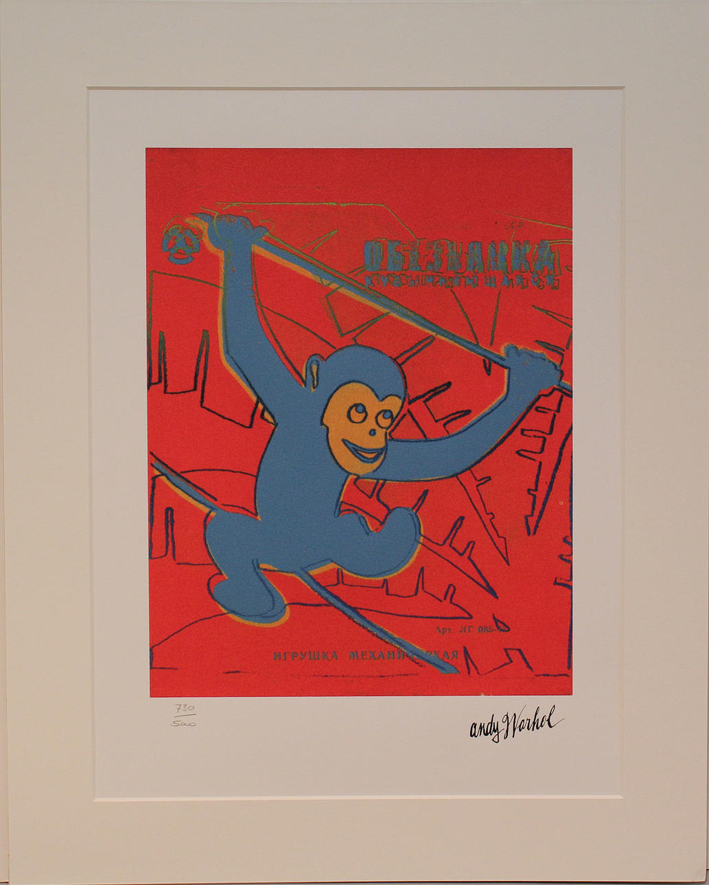 ANDY WARHOL. Granolitografi. Signerad i trycket. 730/5000.