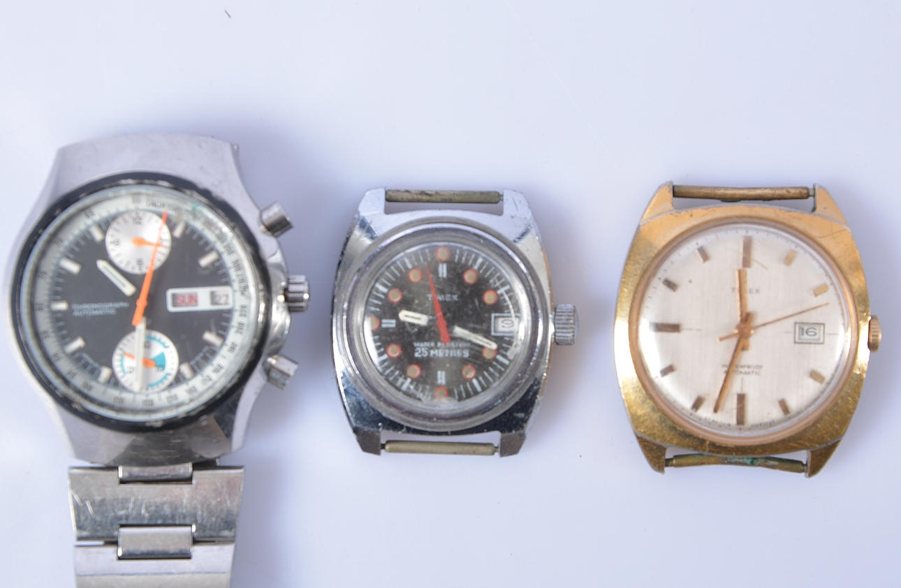 WRIST WATCH, 3 pcs, Citizen and Timex.