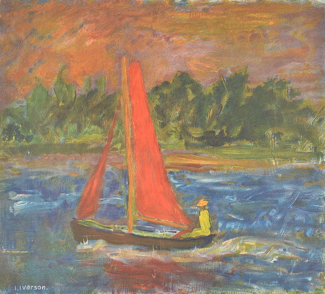 IVAN IVARSON. Färglitografi.