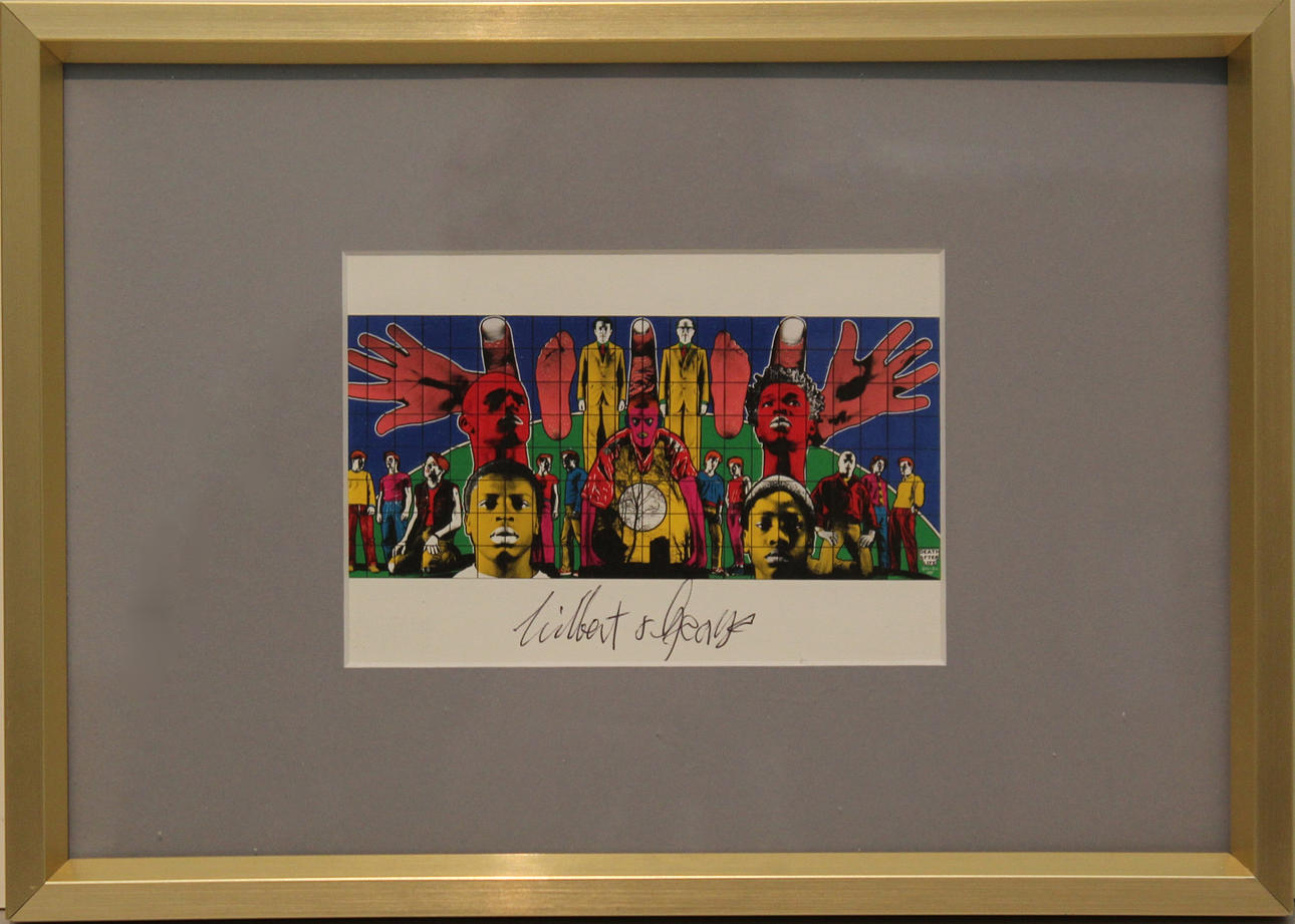 GILBERT&GEORGE. Ansikten och händer. Multipel. Signerad.