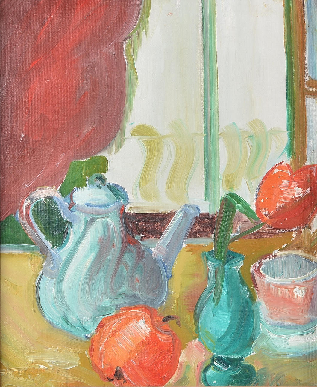 OIDENTIFIERAD KONSTNÄR. Olja på duk.