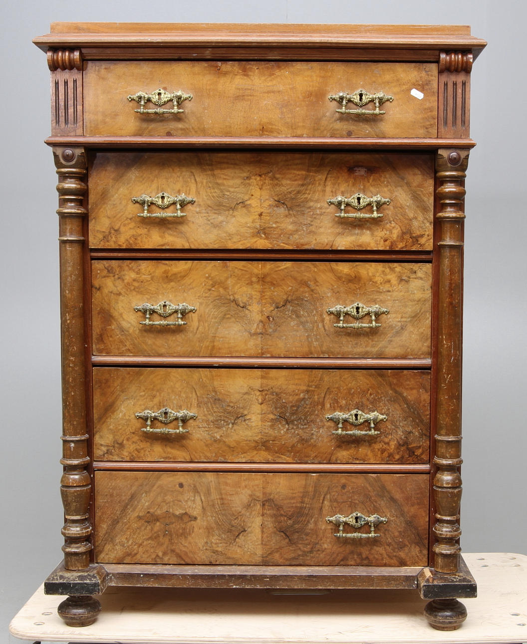 BYRÅ, 4 lådor, 1800 tal.