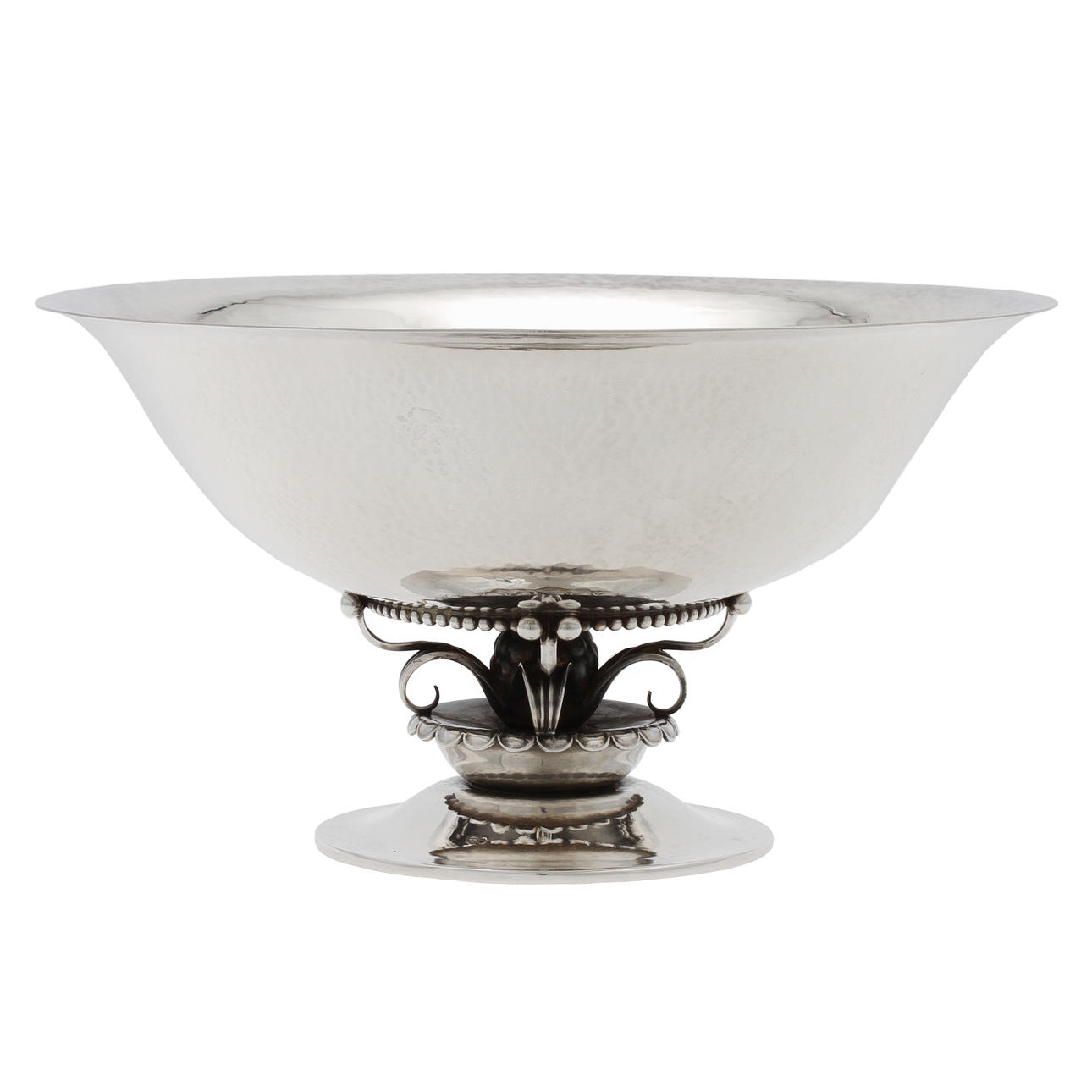 GEORG JENSEN. Skål på fot, sterlingsilver, Danmark 1929-32.