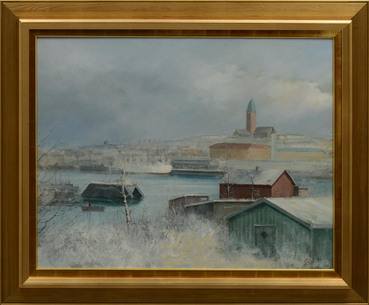 TAGE ERIKSSON. olja på duk, sign.