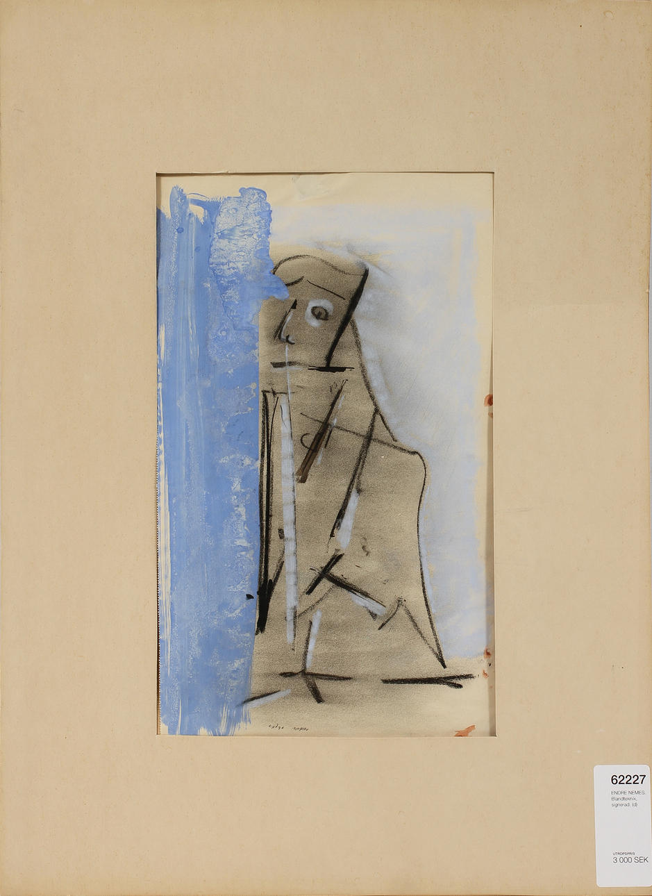 ENDRE NEMES. Blandteknik, signerad.
