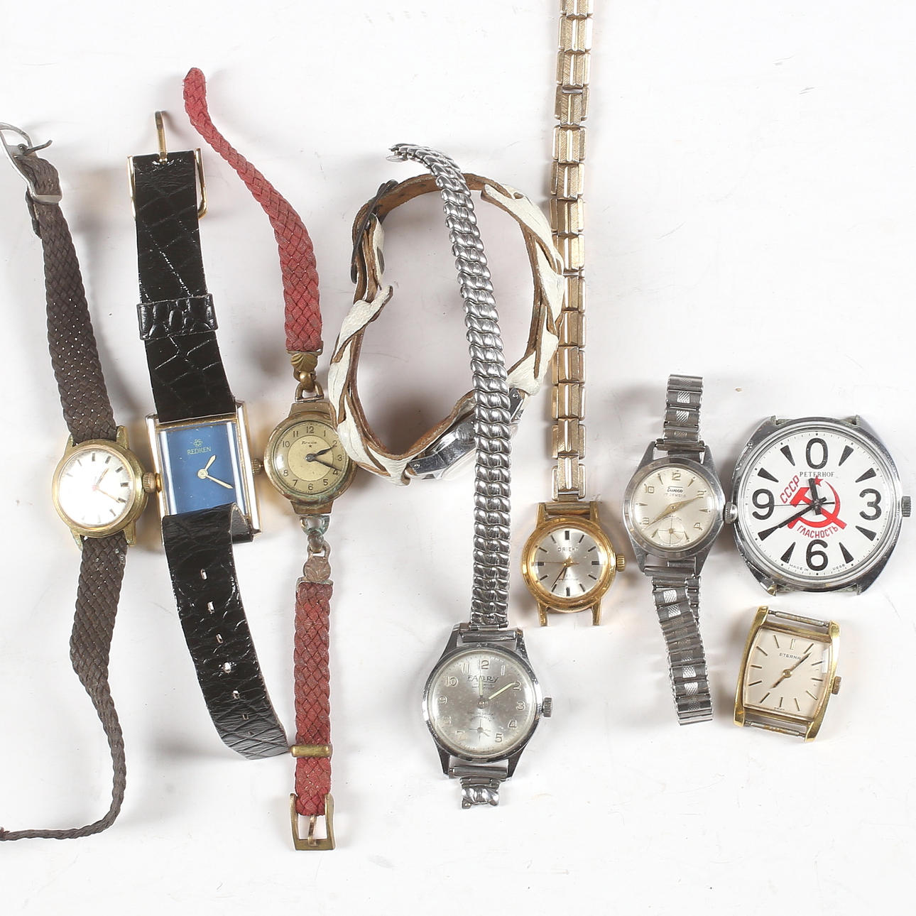 WRISTWATCH, 9 pcs., manual, 19/2000s.