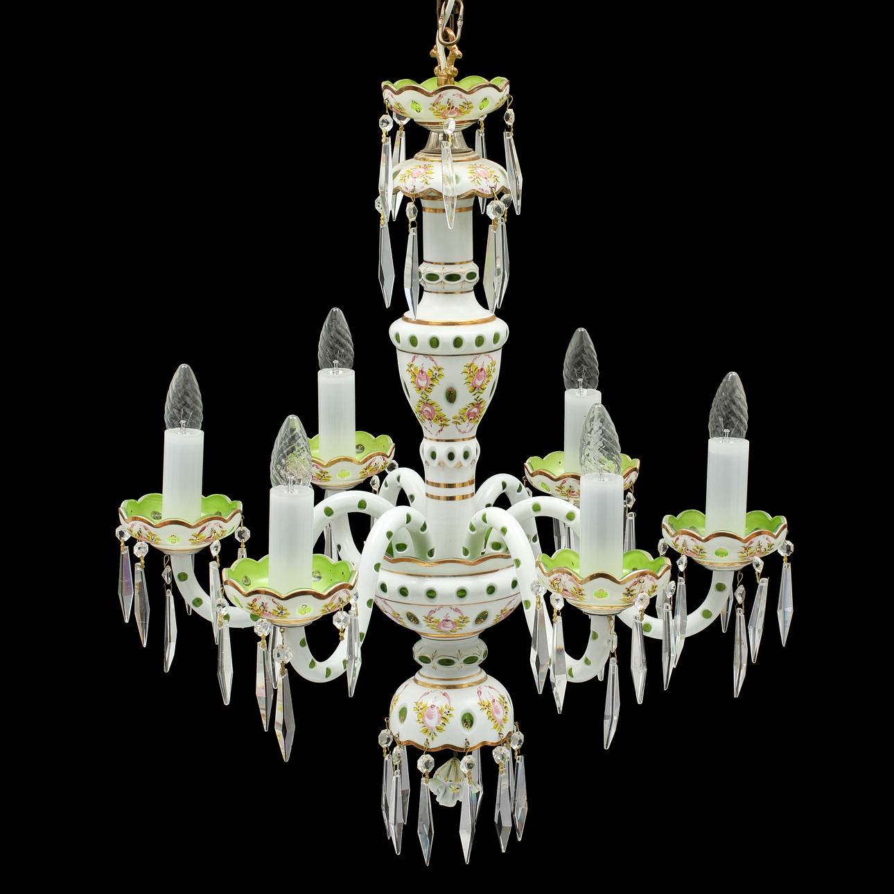 TAKLAMPA, venetiansk stil, 1900-tal. Höjd 65 cm.