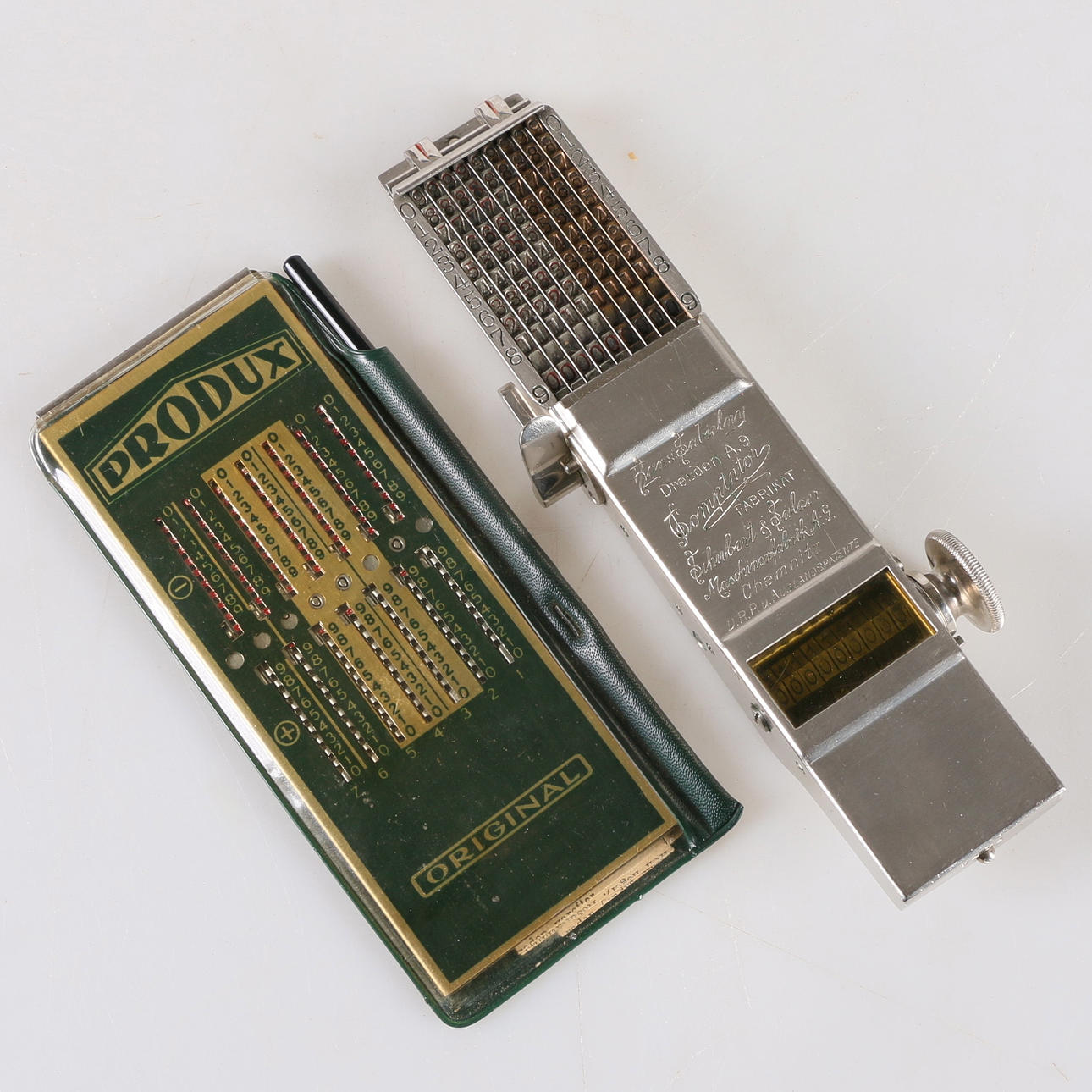CALCULATOR, "Comptator", and calculator "Produx", first half of the 20th century.