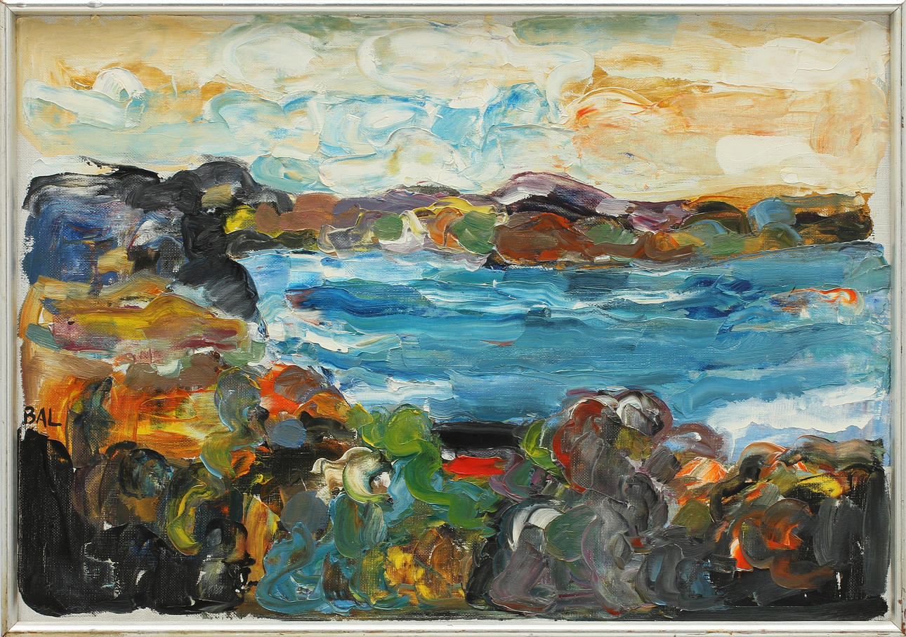 BENGT ARNE LINDEROS. Olja på duk, signerad BAL.