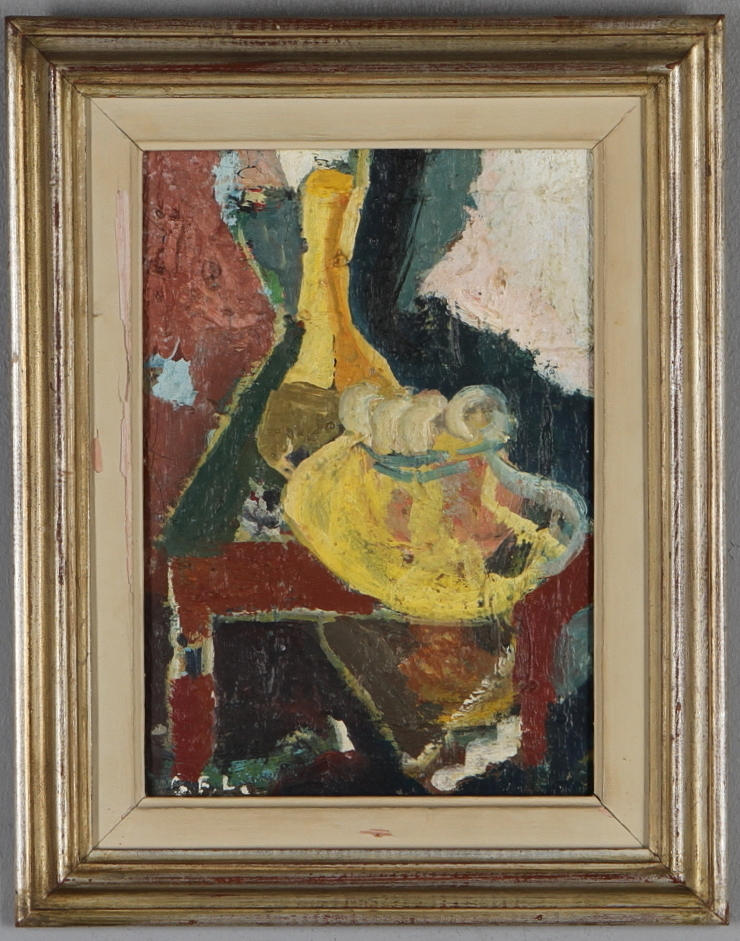 GRETA FAHLCRANTZ LINDBERG. Stilleben, olja på duk, monogramsignerad.