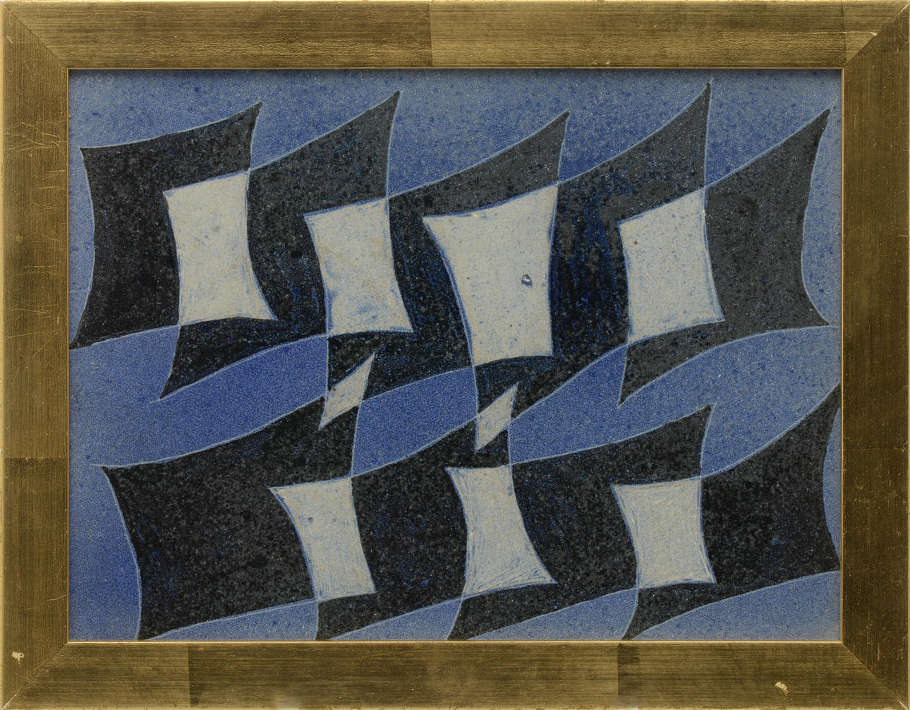 GÖRAN STRÅÅT. Målning på keramik. Signerad.