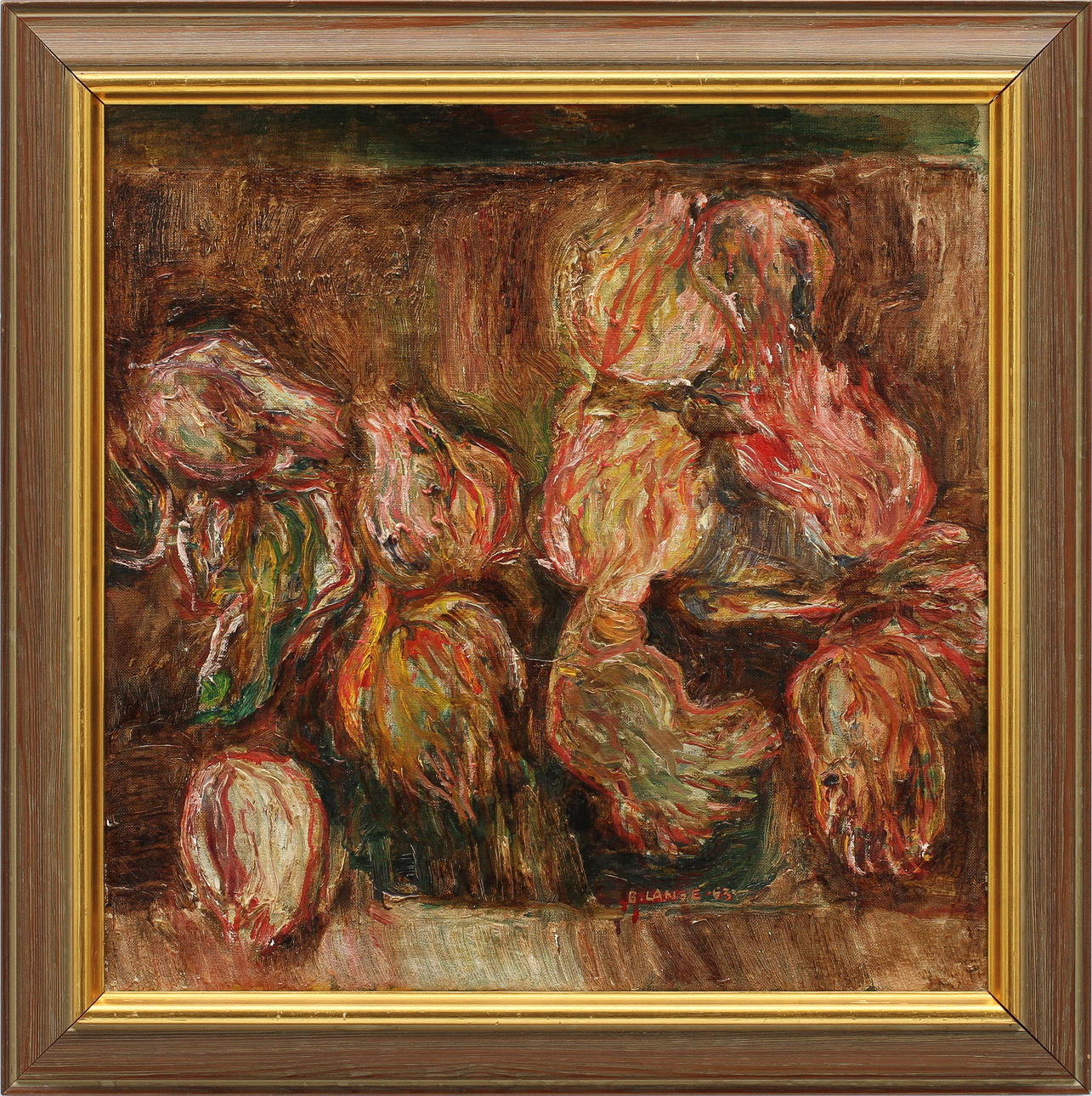 BERIT LANGE. Olja på duk, signerad och daterad - 63.