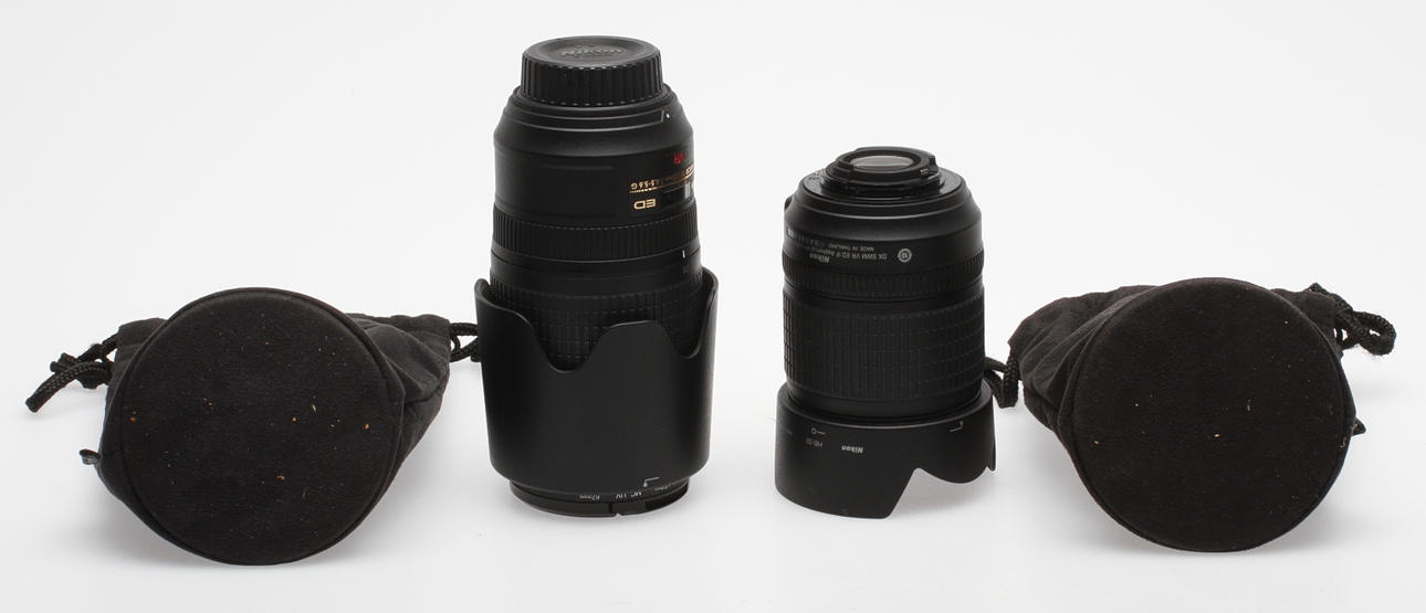 OBJEKTIV, 2 st, Nikon Nikkor.