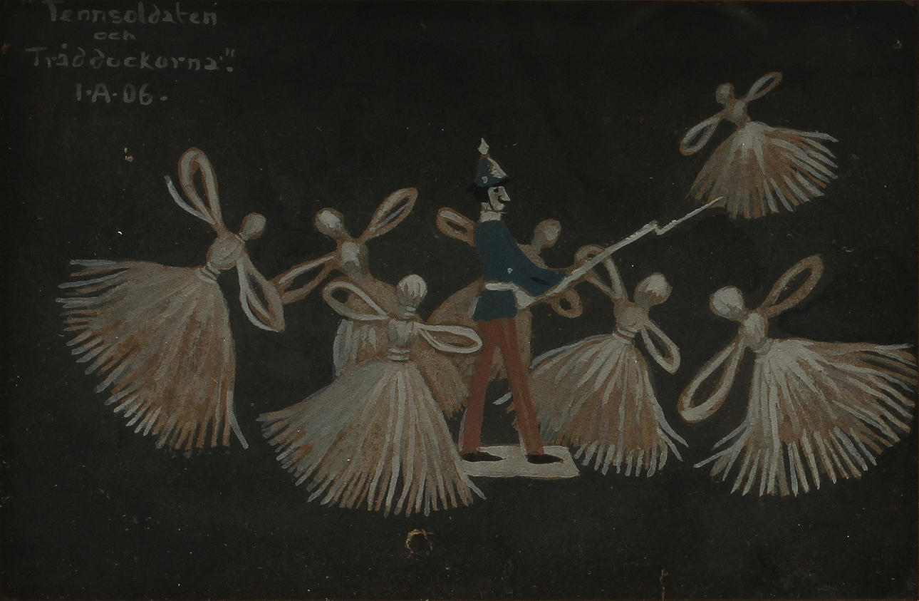 IVAR AROSENIUS (1878-1909). "Tennsoldaten och Tråddockorna". Blandteknik.