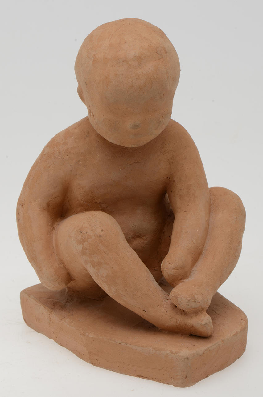 ELMA OIJENS. Skulptur, gips, signerad, 1900-tal.