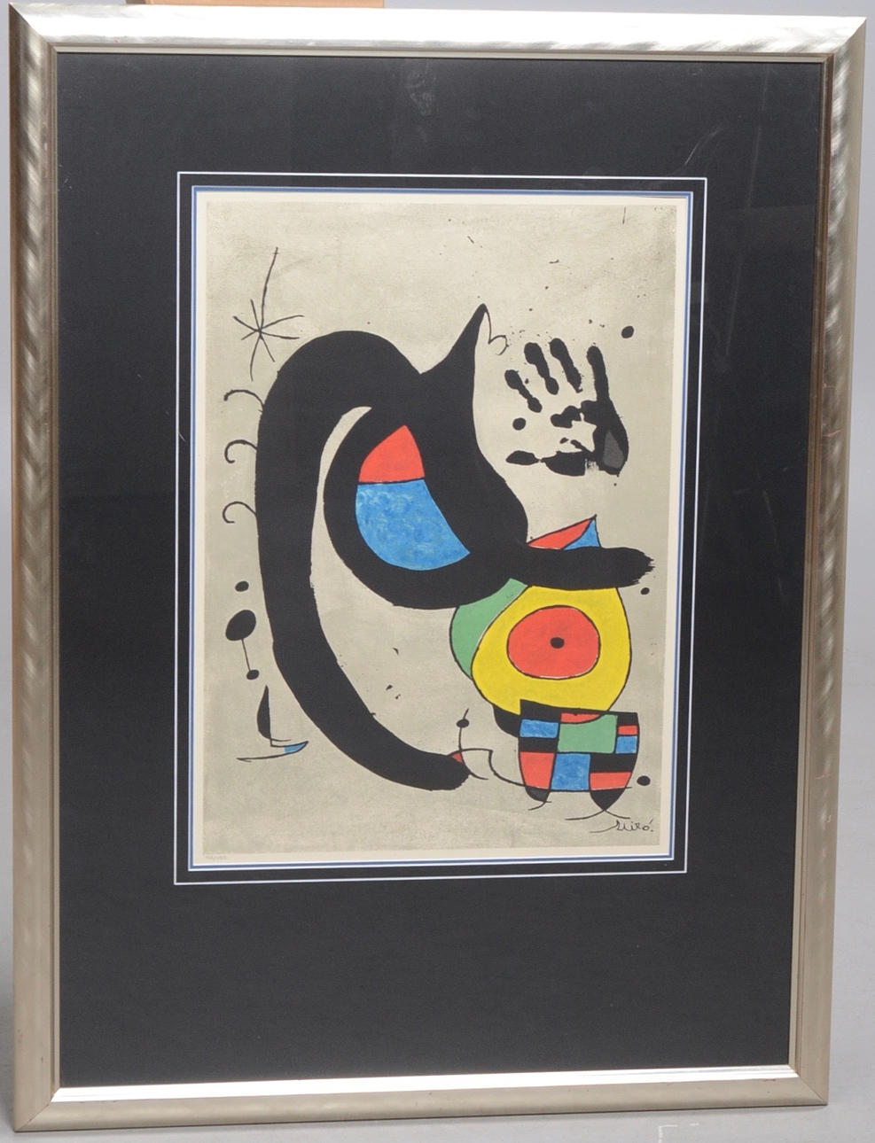 JOAN MIRO. Figurkomposition, efter Miro.