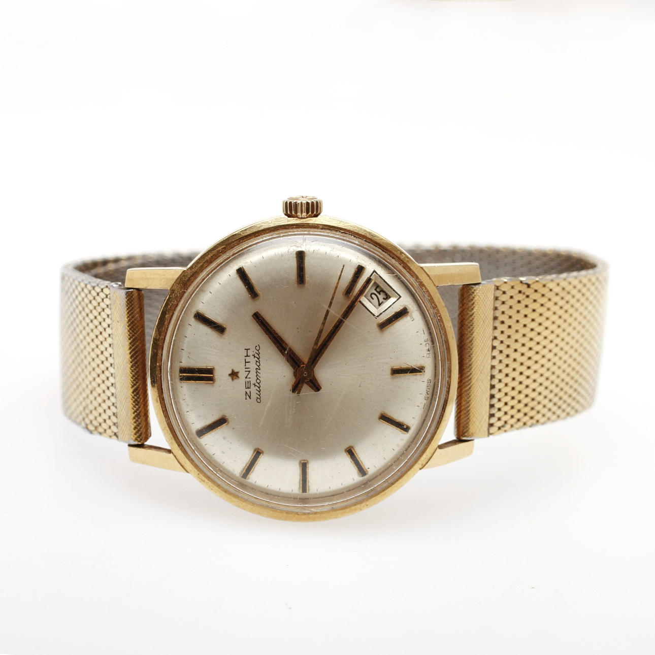WRIST WATCH, Zenith, automatic. 18k gold in case. 1970s.