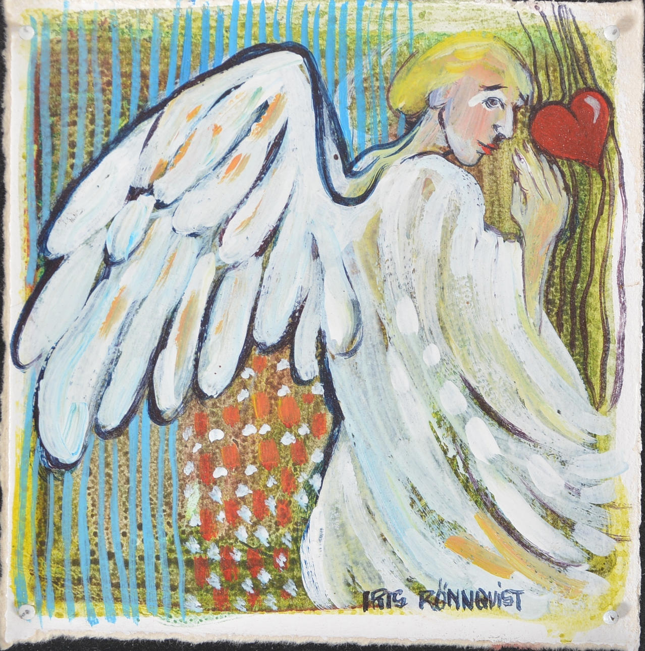 IRIS RÖNNQVIST. Akryl på papper.