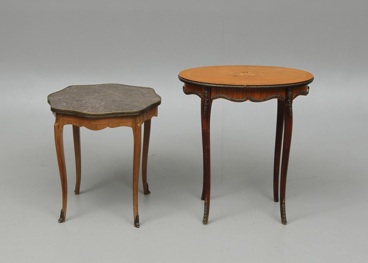BORD, 2 st, Louis XV-stil, 1900-tal.